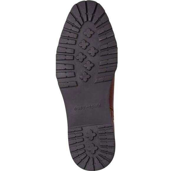 NEW Easy Spirit Eflex Fedra Block Heel Dress Booties Brown Leather Size 8M - Picture 5 of 5